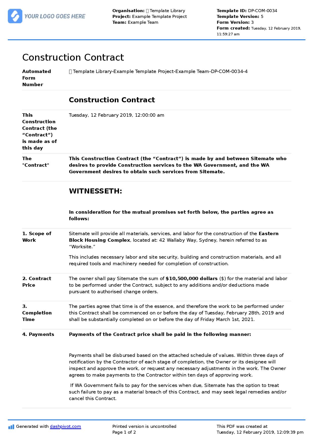 Construction Contracts Hinze Pdf To Word